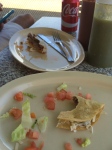 What's left of lunch from El Borrego.