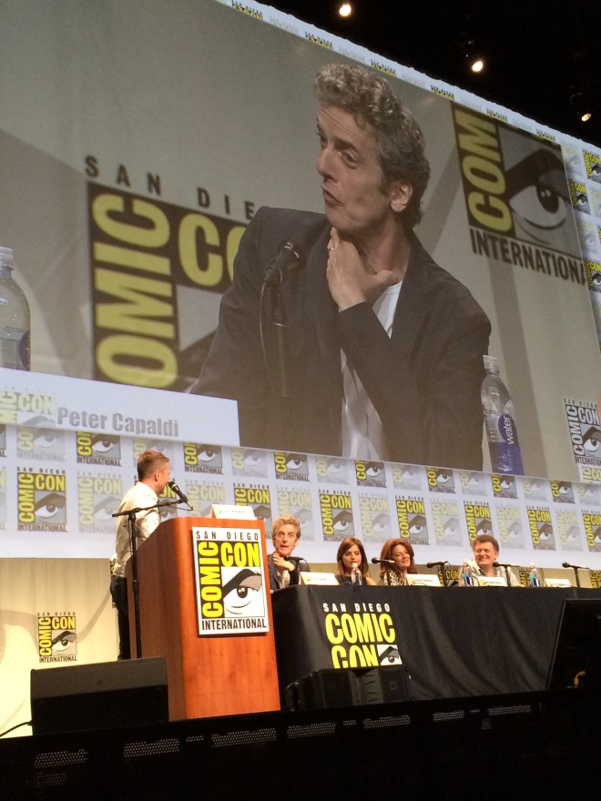Peter Capaldi, the self professed major Doctor Who geek, answering  an audience question.
