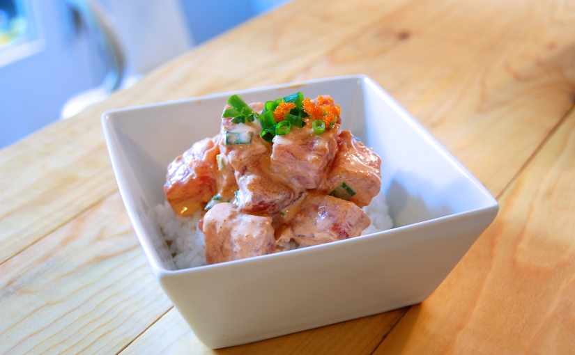 Spicy Ahi Poke with Sriracha -or- What to do with 50 Pounds of Fresh Tuna?