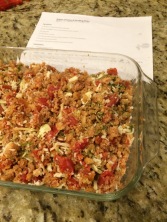 Try to flip the stuffing and cheese... succeed in mixing them instead.